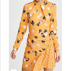 Self Portrait Yellow Floral Mini Dress